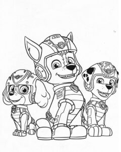 Paw Patrol hojas para colorear y pintar
