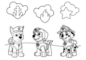 paw patrol hojas para pintar