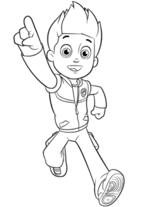 ryder hojas para colorear de paw patrol