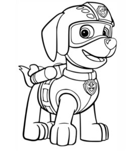 zuma hojas para colorear de paw patrol de paw patrol