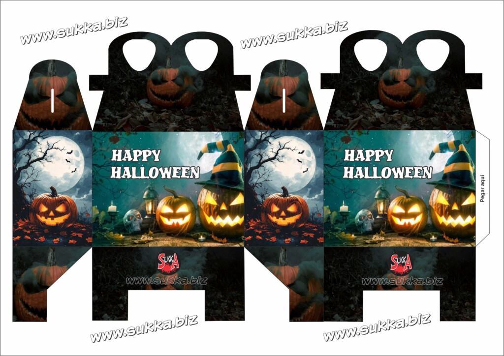 Caja de regalos de Halloween