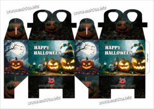 Caja de regalos de Halloween