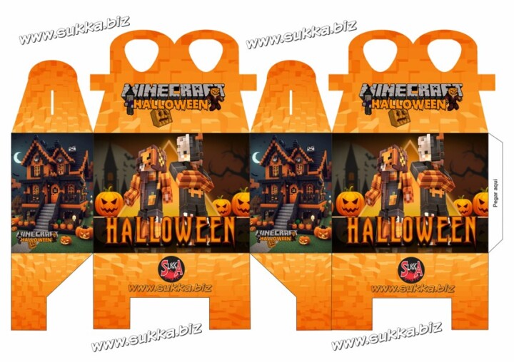 Caja de dulces y regalos de minecraft para halloween sukka biz
