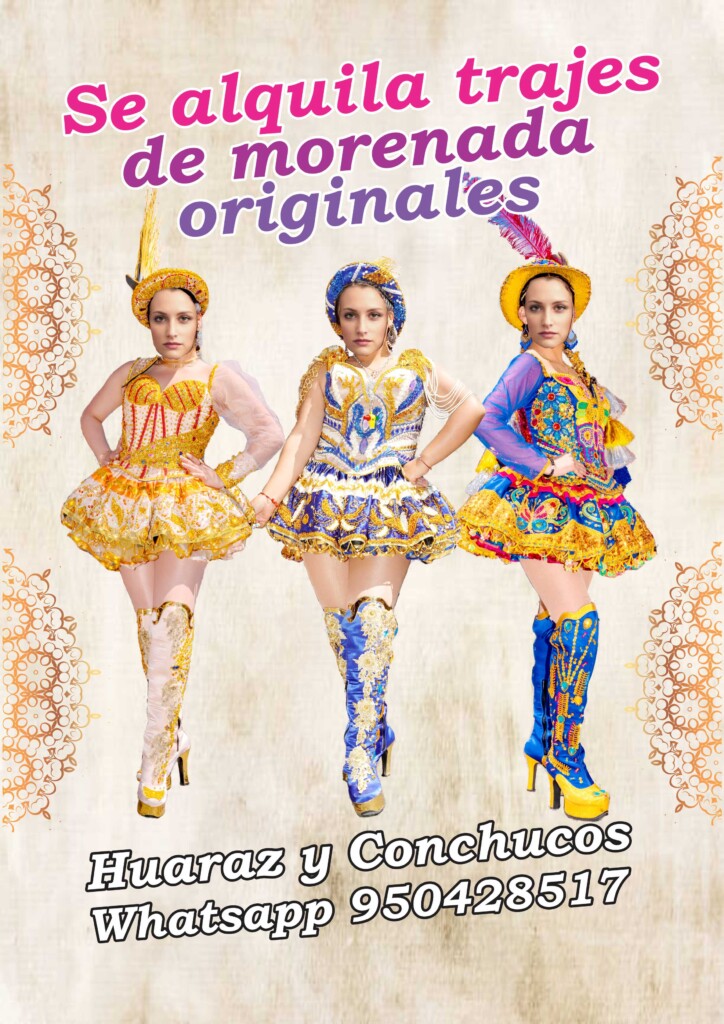 Se alquila trajes de Morenada