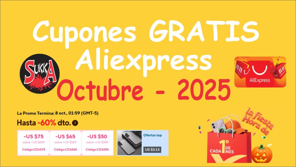 Cupones de Aliexpress de Octubre del 2025