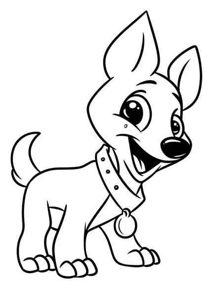 Imágenes para colorear de perrito