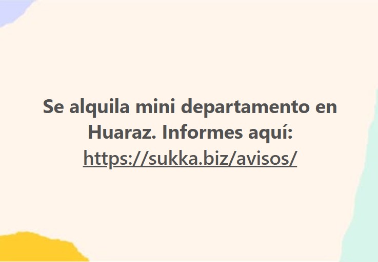 Se alquila mini departamento