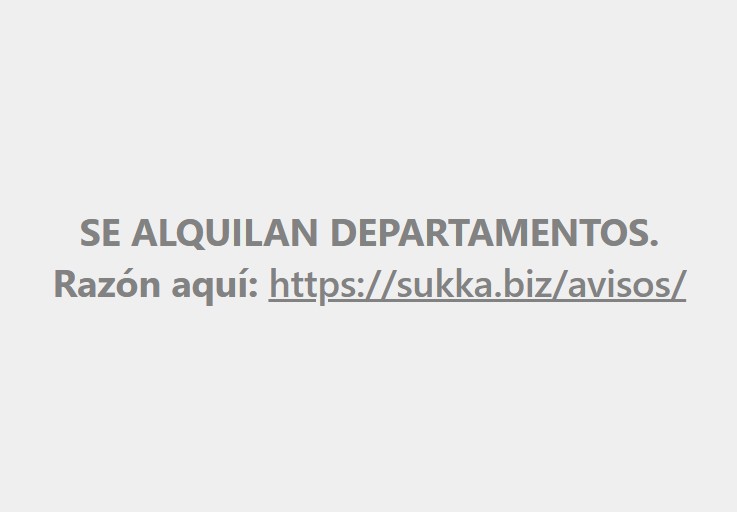 SE ALQUILAN DEPARTAMENTOS