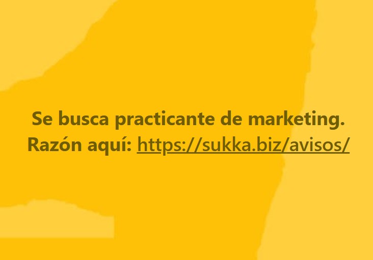 Se busca practicante de marketing
