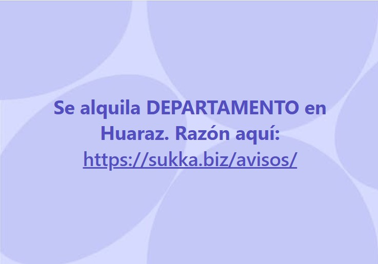 Se alquila departamento