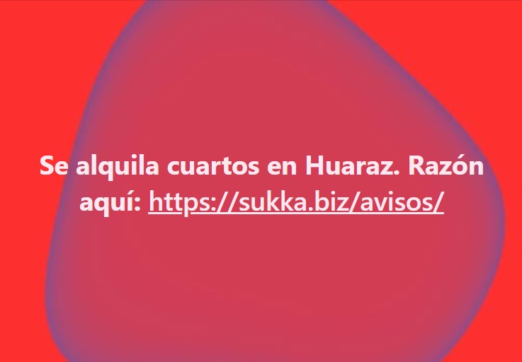 Se alquila cuartos en Huaraz